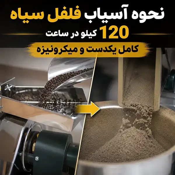 آسیاب فلفل سیاه | آسیاب مستر 4 اسب