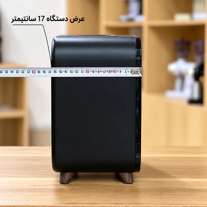 عرض دستگاه بخور سرد HU56 هیوتک: 17 سانتی متر
