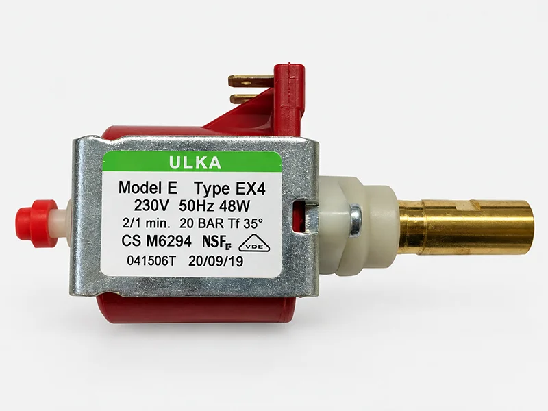 پمپ ایتالیایی ULKA در اسپرسوساز نوا NCM-166EXP20