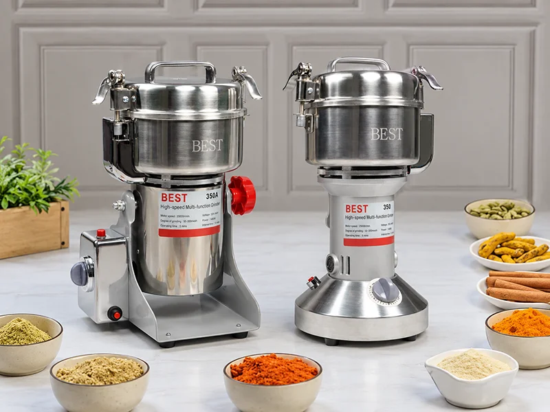 مقایسه آسیاب بست ۳۵۰ گرمی پایه ثابت BEST350 و گهوارهای